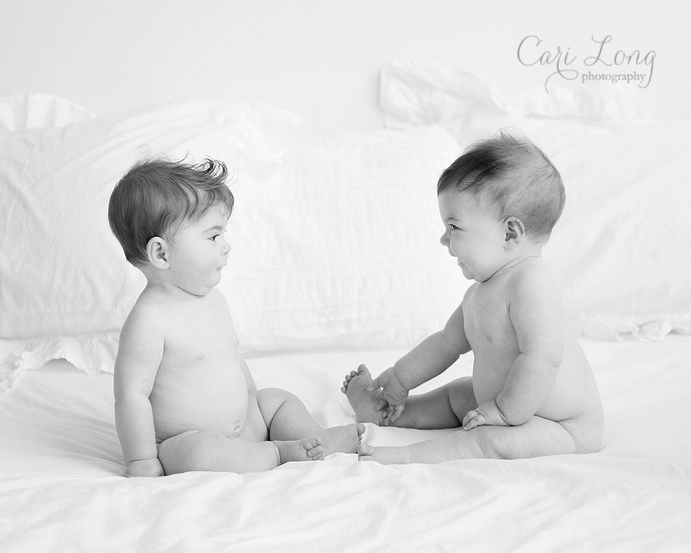 Cari Long Photography baby photographer | Raleigh twin baby photographer |  Raleigh baby photographer
